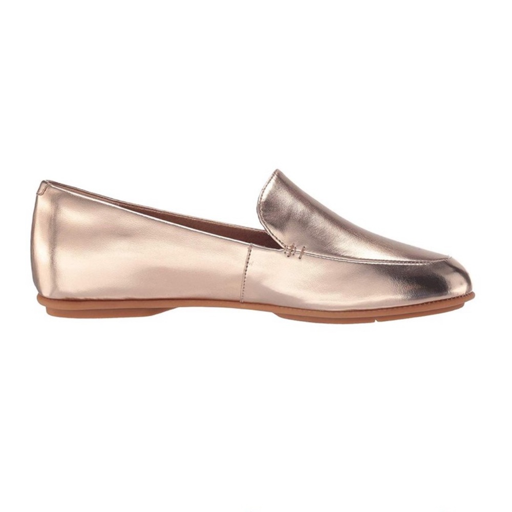 FitFlop Lena Metallic gold loader slide on shoes
